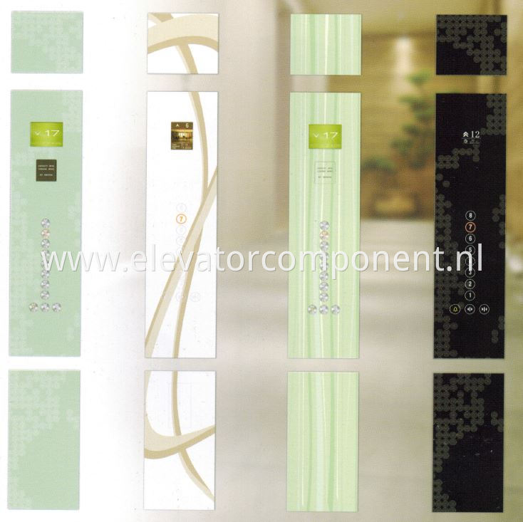 Art Passenger Elevator GLass COP Art Enamelled Tempered Glass